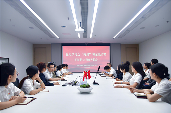 壹定发最新官方网站集团党委组织集中观看党纪学习警示教育片